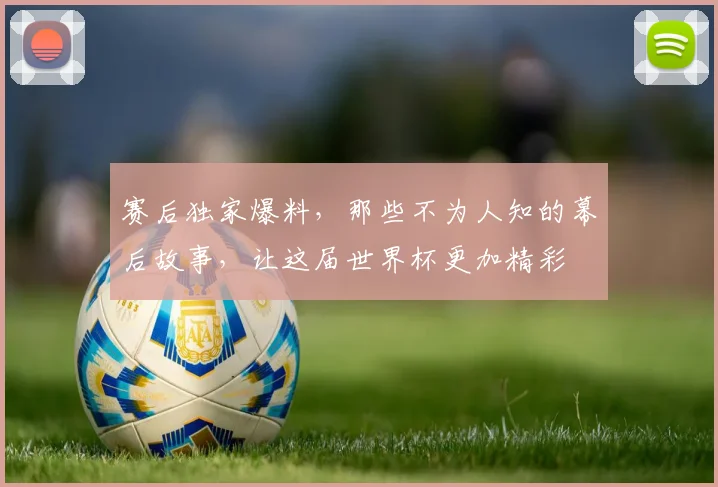 赛后独家爆料，那些不为人知的幕后故事，让这届世界杯更加精彩